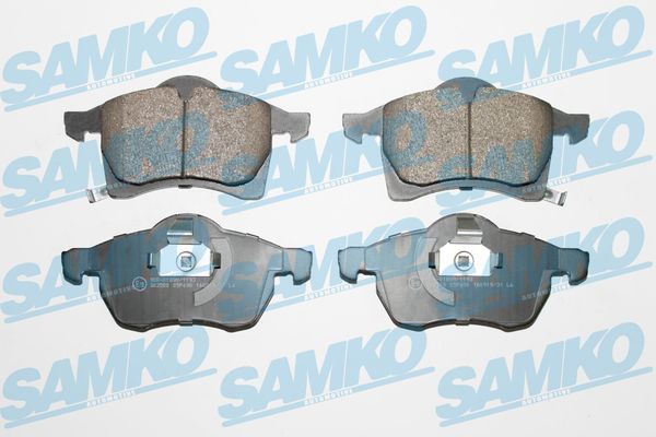 Комплект гальмівних накладок, дискове гальмо, Samko 5SP690