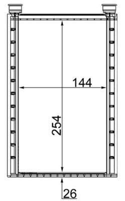 Product Image - Kachelradiateur, interieurverwarming - AH224000S - MAHLE