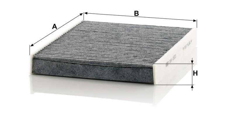 Filter, salongiõhk, MANN-FILTER CUK 2533-2