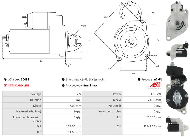 Starter, AS-PL S0494