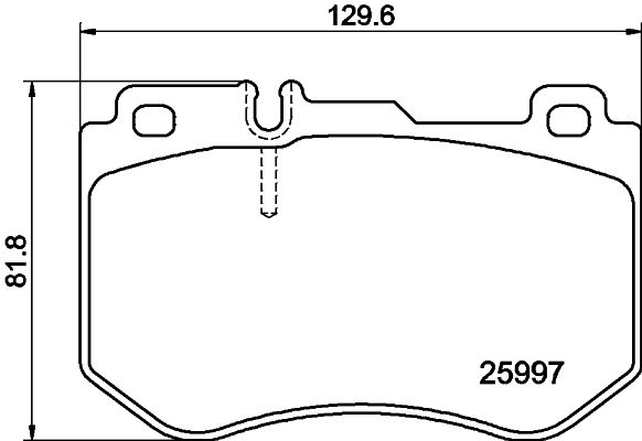 HELLA fékbetétkészlet, tárcsafék 8DB 355 021-741