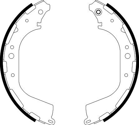 HELLA PAGID 8DB 355 002-341 Brake Shoe Set