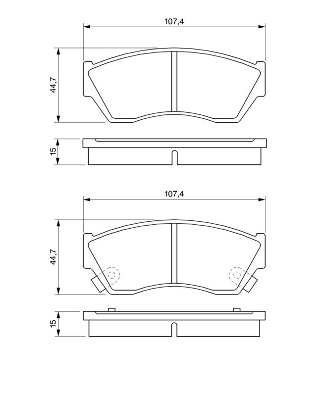 BOSCH 0986493340 Brake Pad Set, disc brake
