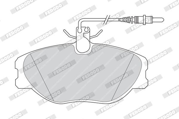 FERODO FVR1000 Brake Pad Set, disc brake