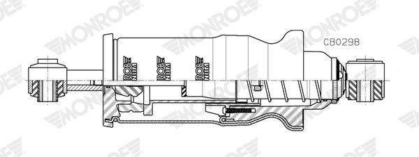 tlumič kabiny MAN TGA, TGS, TGX př.+měch CB0298