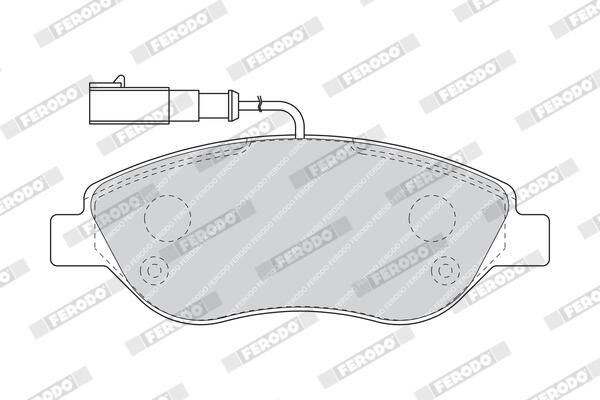 FERODO Plaquettes de frein à disque FDB1468