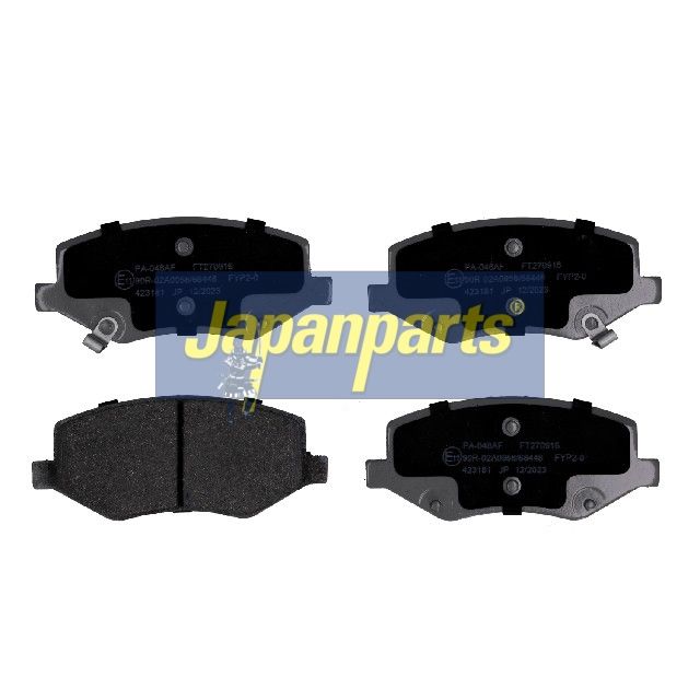 set placute frana,frana disc JAPANPARTS PA-048AF