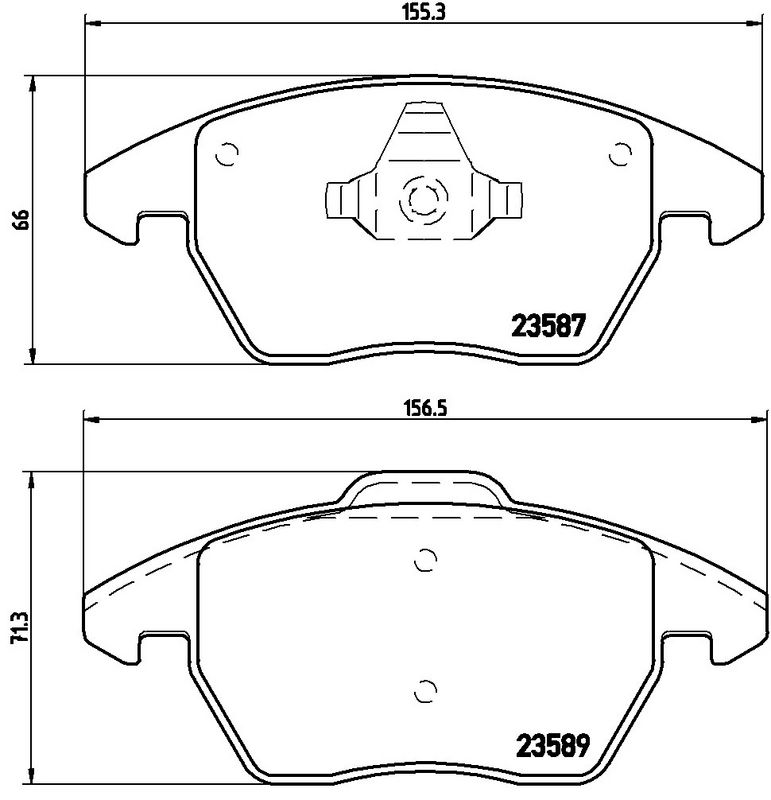 BREMBO P85105 Diskinių stabdžių kaladėlių komplektas