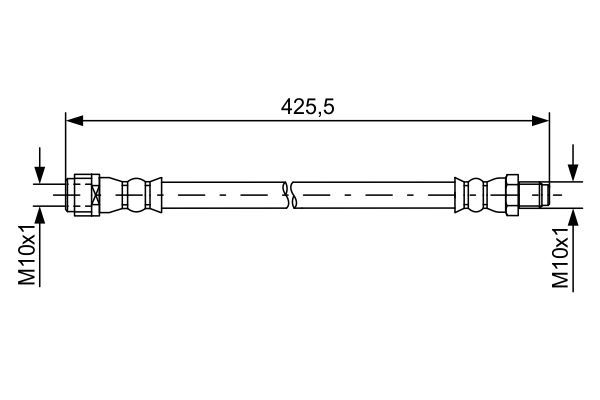 BOSCH тормозной шланг передний W212, C218