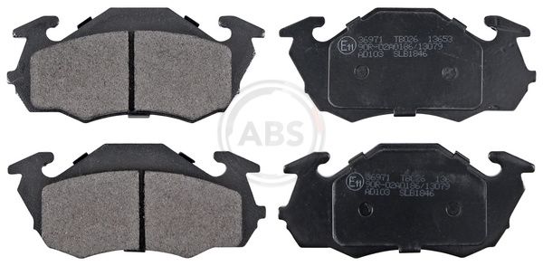 A.B.S. 36971 Stabdžių trinkelių rinkinys, diskinis stabdys