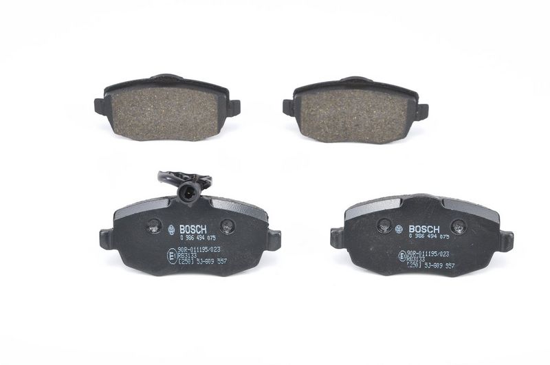 BOSCH 0 986 494 075 Комплект гальмівних накладок, дискове гальмо