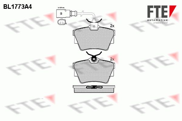 FTE fékbetétkészlet, tárcsafék 9010343