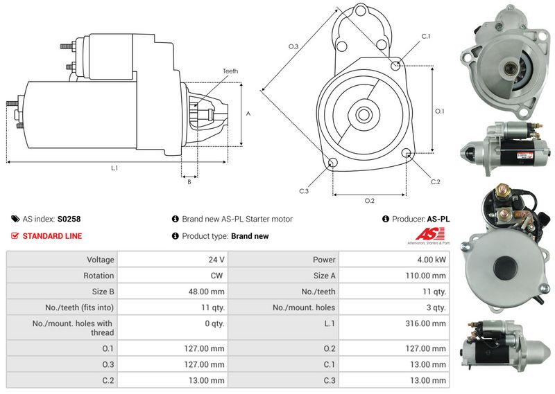 AS-PL S0258 Starter
