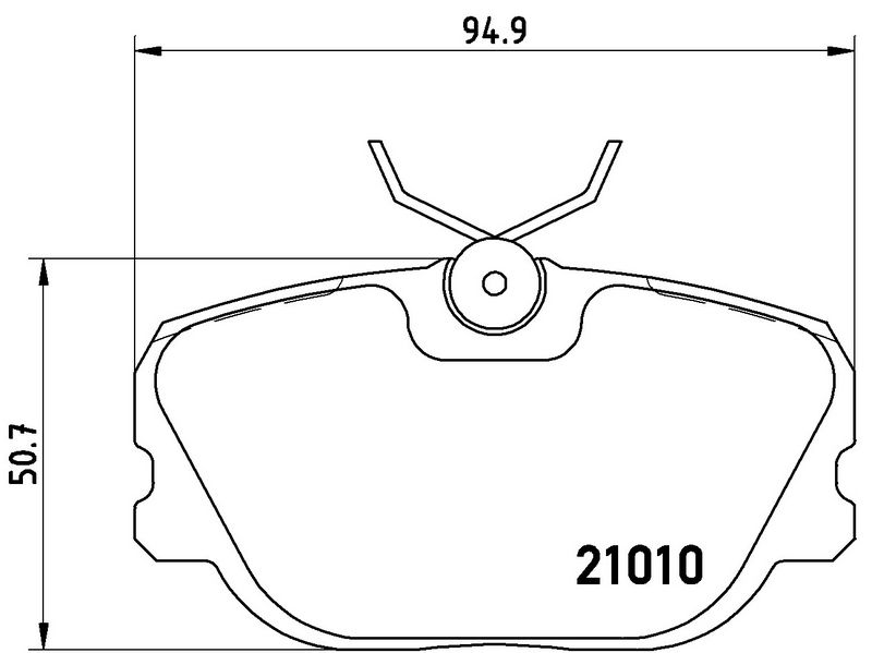 BREMBO P86011 Brake Pad Set, disc brake
