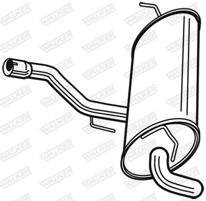 WALKER 24119 Rear Muffler