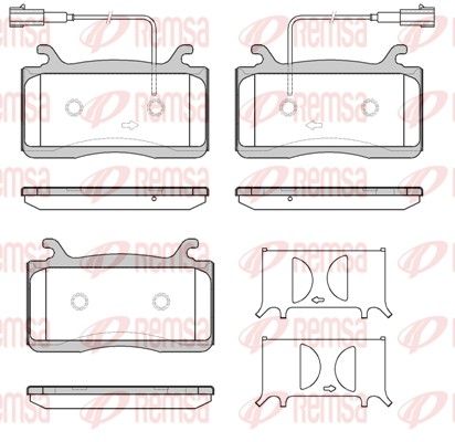 REMSA ALFA ROMEO Колодки гальмівні передні STELVIO 949_ 2.2 D 949.AXC1A