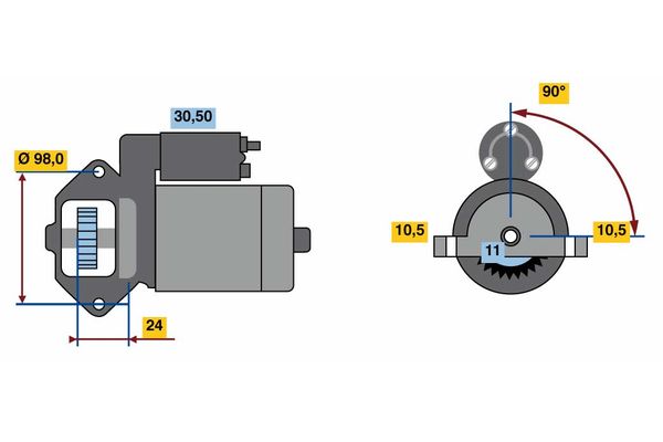BOSCH 0 986 023 610 Starter