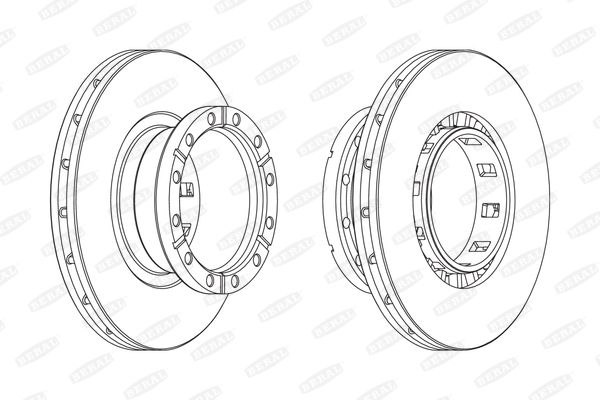 Тормозной диск BERAL BCR318A на IVECO Stralis