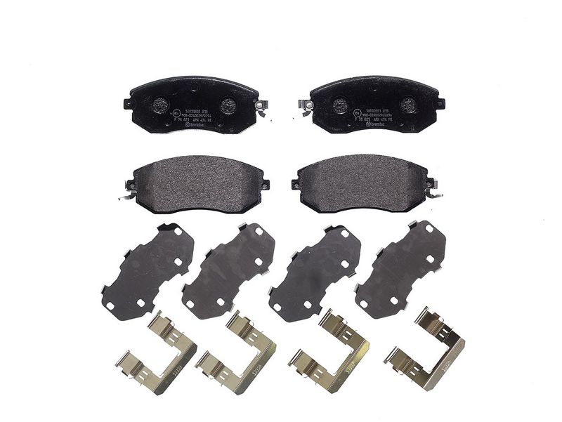 комплект спирачно феродо, дискови спирачки BREMBO