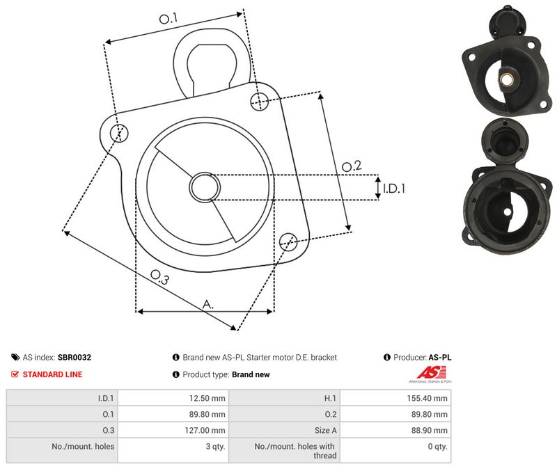 AS-PL SBR0032 Starter Lid, carburettor