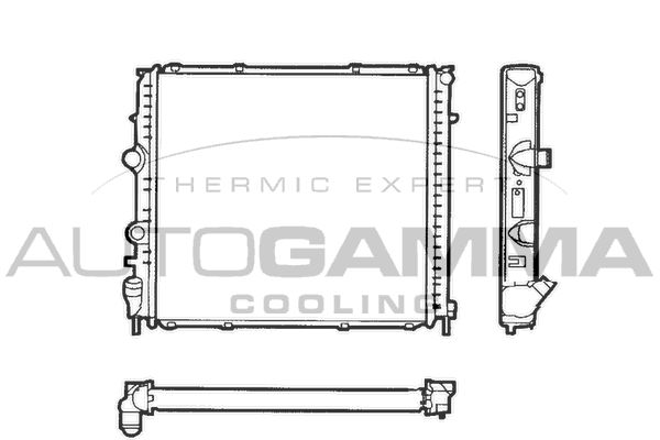 AUTOGAMMA hűtő, motorhűtés 101246