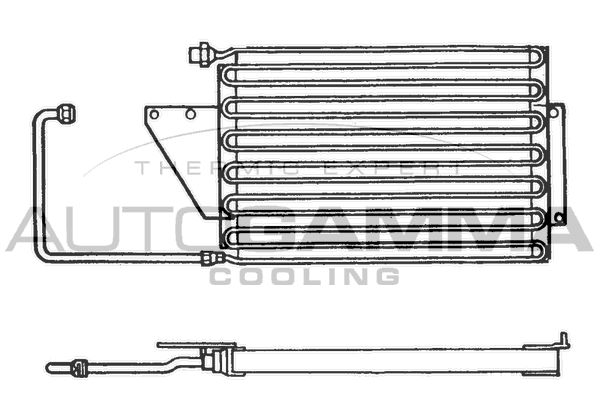 AUTOGAMMA kondenzátor, klíma 101592