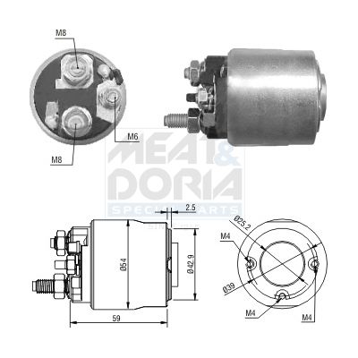 MEAT & DORIA Solenoidinis jungiklis, starteris