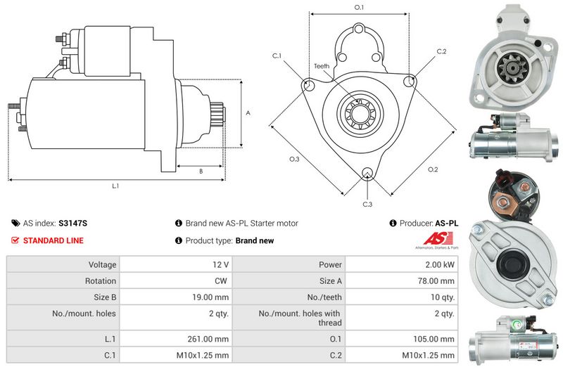 AS-PL S3147S Starter