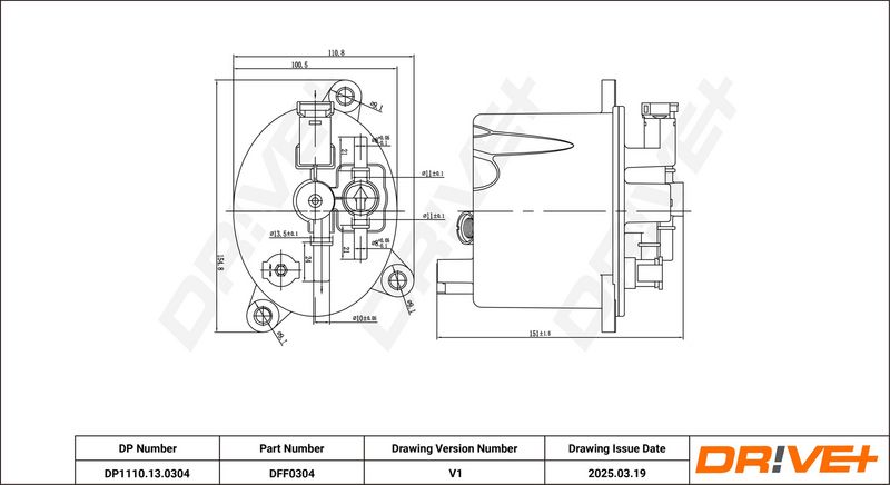 Filtru combustibil DP1110.13.0304 Dr!ve+
