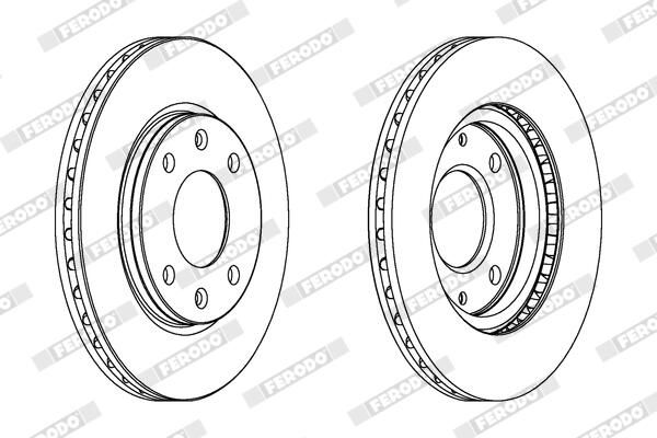 FERODO DDF214C Brake Disc