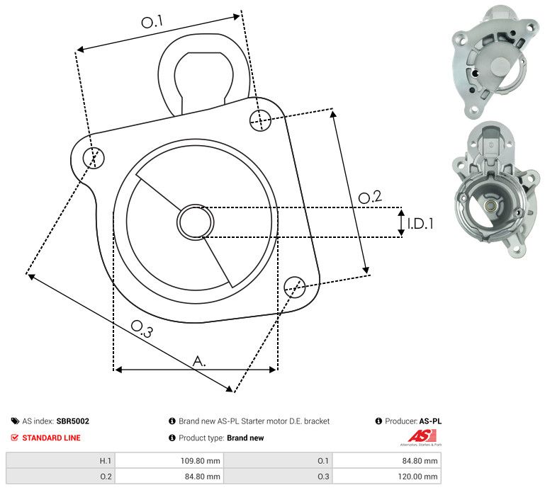 Starterikaas, Karburaator, AS-PL SBR5002