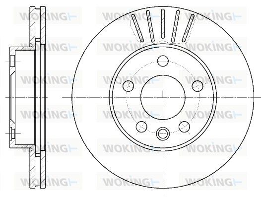 Гальмівний диск, Woking D655110