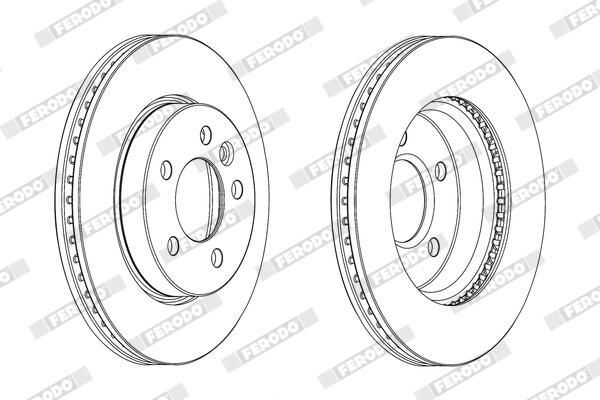 FERODO Disque de frein DDF2017C