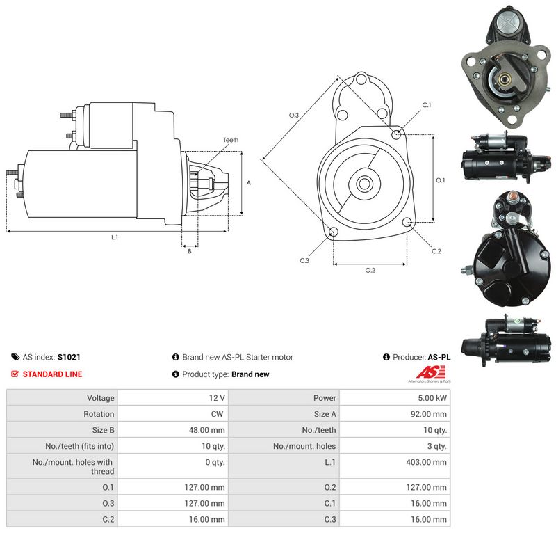 AS-PL S1021 Starter