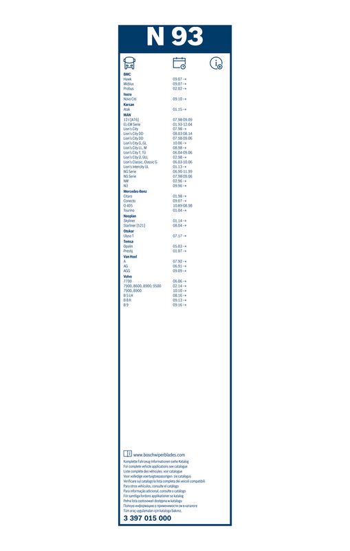 BOSCH 3 397 015 000 Wiper Blade