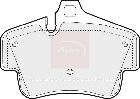 APEC Brake Pad Set, disc brake PAD1628