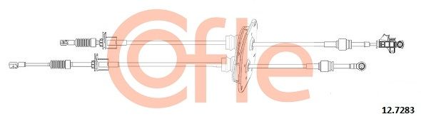 Тросовий привод, коробка передач, Cofle 12.7283