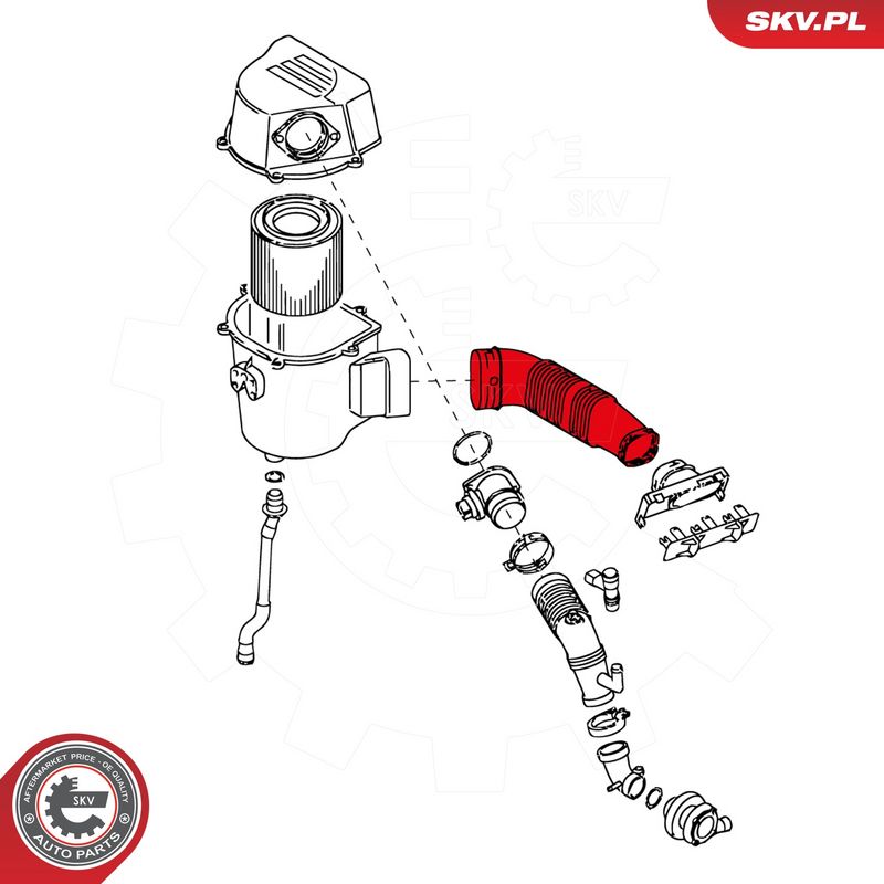 Õhutoru, õhufilter, ESEN SKV 24SKV430