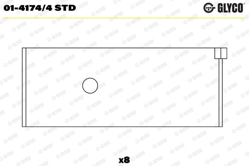 Coussinet+bielle GLYCO 01-4174/4 STD