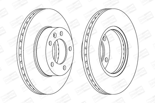 Диск гальмівний (передній) CHAMPION