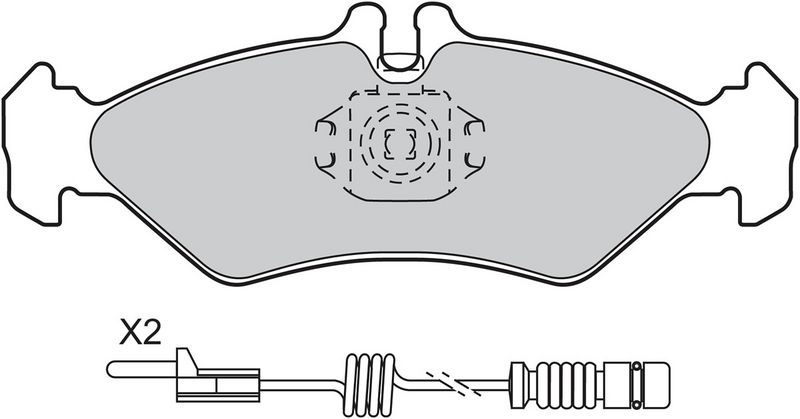 VALEO 598045 Brake Pad Set, disc brake