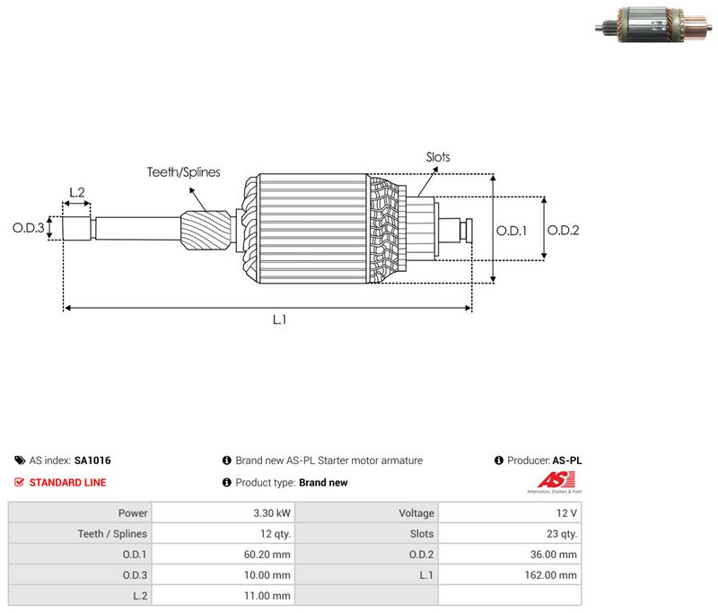 Ankur, starter, AS-PL SA1016