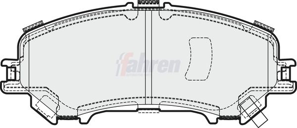 Fahren Brake Pad Set, disc brake FBP3673