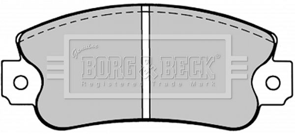 BORG & BECK fékbetétkészlet, tárcsafék BBP1093