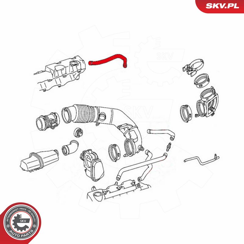 ESEN SKV 31SKV117 Hose, crankcase ventilation