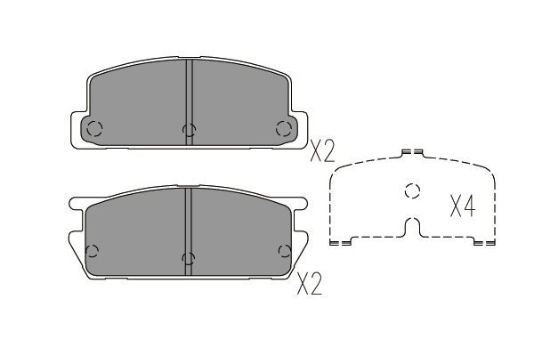 KAVO PARTS Remblokkenset, schijfrem KBP-3518