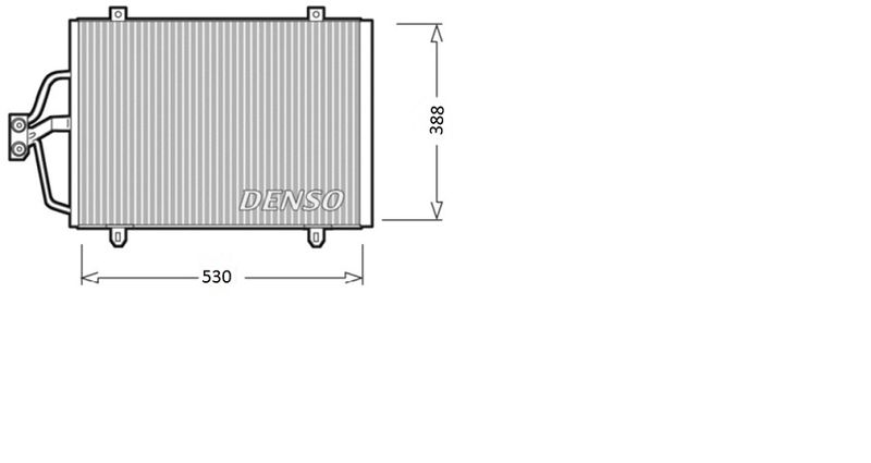 DENSO kondenzátor, klíma DCN23003