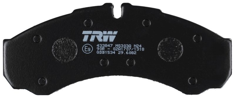 TRW GDB1534 Stabdžių trinkelių rinkinys, diskinis stabdys