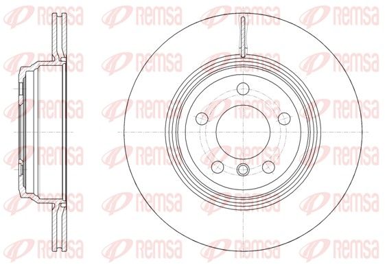 REMSA BMW Диск гальмівний задній 3/F30, 4/F33