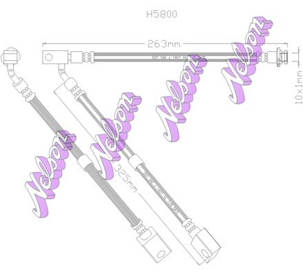 спирачен маркуч KAWE
